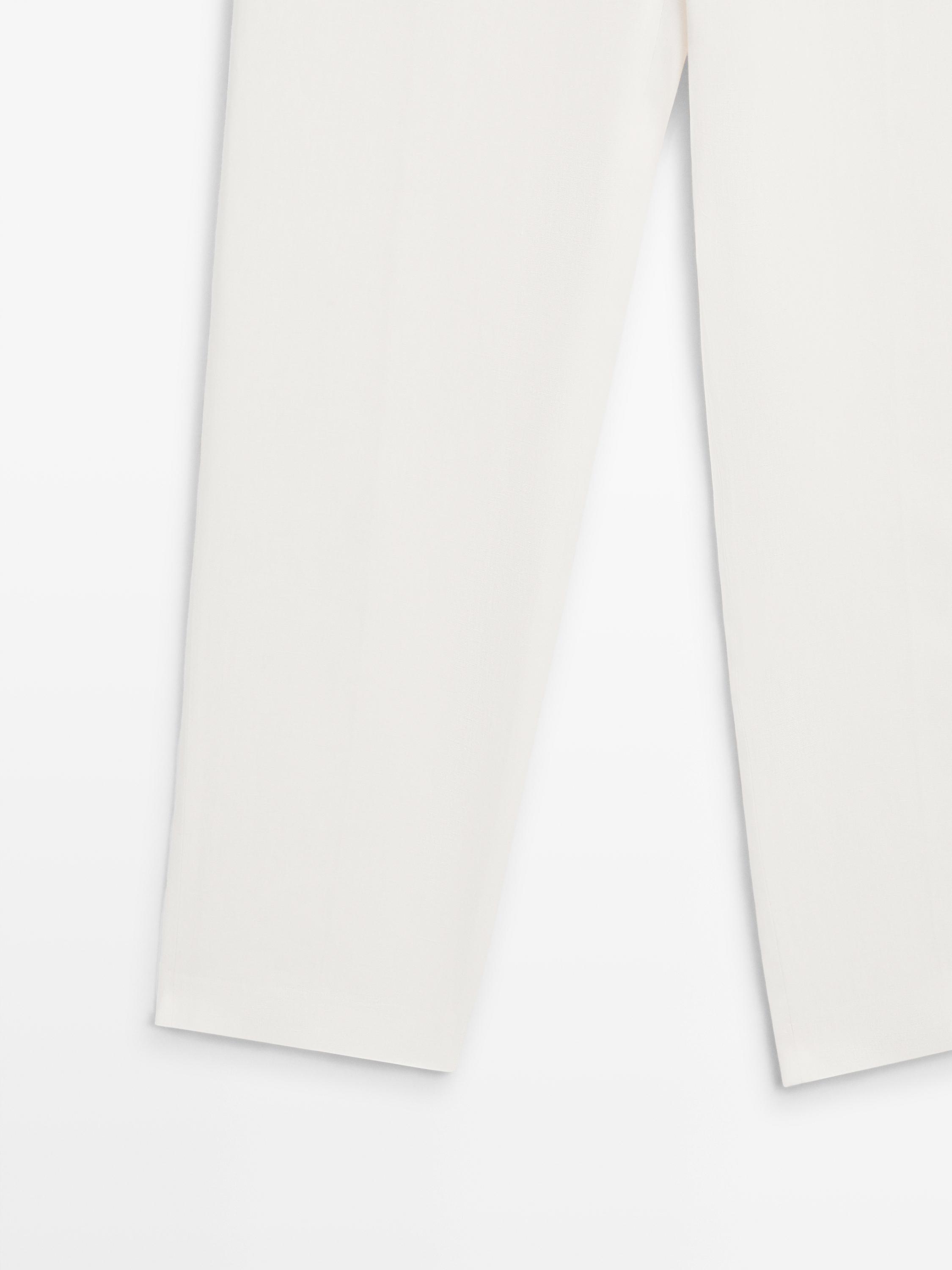 Linen suit trousers